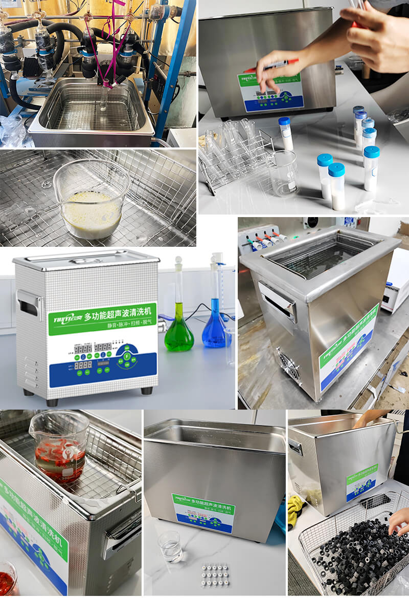 22L 28/40kHz Ultrasonic Lab Cleaning Machine700W Bath for Extraction, Emulsification, and Intensive Sample Glass Substrate Washing