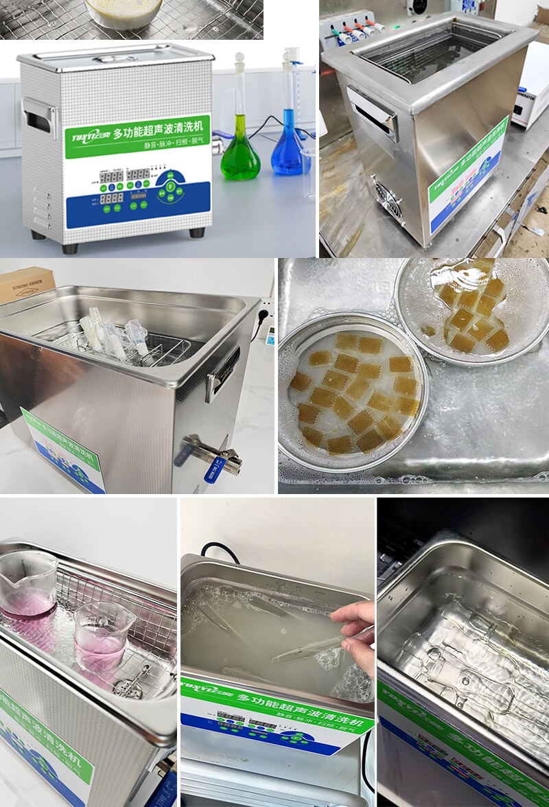 Dual-Frequency Ultrasonic Cleaning Equipment with Large 30L SUS304 Tank High Power Adjustable for Lab School University & Industrial Use