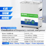 4.8L 40kHz Multi-Function Ultrasonic Cleaner Lab Processor