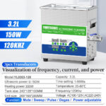 3.2L 120kHz ultrasonic cleaning machine sound reduction pulse