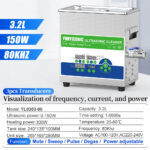 3.2L 150W ultrasonic cleaner for scientific research