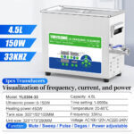 Yunyisonic YL0304-33 specification main view, visualization of frequency current & power