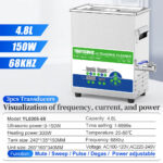 4.8L 150W Yunyisonic Multi-Function Laboratory Ultrasonic Cleaning System for Assisted Degassing & Purifying