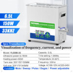 Yunyisonic 6.5L 150W specification, visualization of frequency current and power