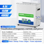 Yunyisonic 6.5L 40kHz Ultrasonic Lab Cleaning Machine for Scientific Research