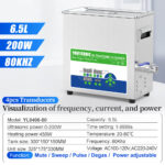 6.5L 200W ultrasonic washing machine for laboratory experiments
