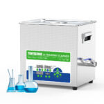 10L 28/40kHz Dual-Frequency Ultrasonic Cleaning Machine 300W Digital Timer Heater for Academic, Scientific, and Industrial Labs - Image 3