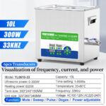 Yunyisonic YL0610-33 10L 300W 33kHz specification, visualization of frequency current and power