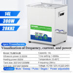 14L 28kHz 300W Clearance Ultrasonic Lab Cleaning Machine Emulsifying