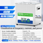 10L Triple Frequency SUS304 Noise Reduce Ultrasonic Cleaning Mixing Machine