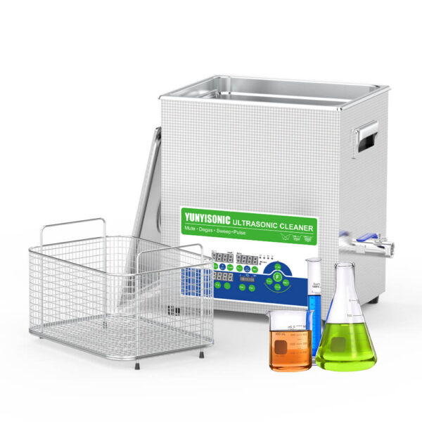 14L 400W Yunyisonic Ultrasonic Lab Cleaning Machine Assisted Degreasing Solvent Degassing