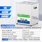 14L 400W Yunyisonic Ultrasonic Lab Cleaning Machine Assisted Degreasing Solvent Degassing
