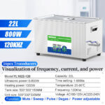 800W 120kHz Lab Ultrasonic Cleaning Machine Micro Nano Particle