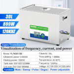 30L 800W 120kHz Ultrasonic Lab Cleaner Solubilization Dissolution Bath