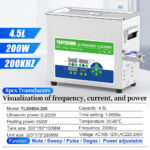 YLS0804-200 4.5L 200kHz Ultrasonic Cleaner Specifications