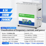 YLS0806-200 6.5L 200kHz Ultrasonic Cleaner Specifications