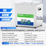 YLS1610-200 10L 200kHz Ultrasonic Cleaner Specifications