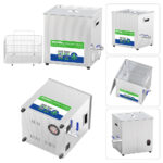 19L 200kHz Large Ultrasonic Cleaner Bath for Silicon Wafers, Chips & Submicron Contaminants with Digital Sweep, Pulse, Degas & Low Noise Operation - Image 4