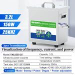 Yunyisonic YNL0303-25 specification, visualization of frequency current and power