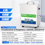 Yunyisonic YNL0305-25 specification, visualization of frequency current and power