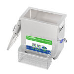 Multi-function ultrasonic cleaning equipment assisted homogenization mixing view in lab setting