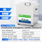 Yunyisonic YNL0810-25 specification, visualization of frequency current & power