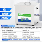 Yunyisonic YNL1015-25 specification, visualization of frequency current and power
