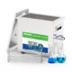 Multi-Frequency ultrasonic cleaning system assisted emulsification extraction view in lab setting
