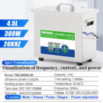 YunyisonicYNLH0304-20 4.5L 300W specification main image, visualization of frequency current & power