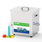Multi-Frequency ultrasonic cleaning system assisted emulsifying homogenizing