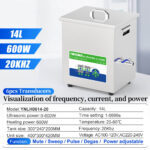 Yunyisonic YNLH0614-20 14L 600W specification, visualization of frequency current & power