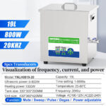 Yunyisonic YNLH0819-20 19L 800W specification, visualization of frequency current & power