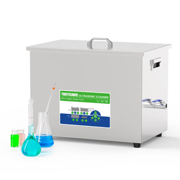 Yunyisonic laboratory 30L 1400W 20kHz ultrasonic assisted dispersion cleaning system view in lab setting