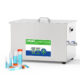 Multi-Frequency ultrasonic cleaning system assisted extraction dissolution homogenization view in lab setting