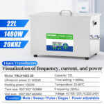 View of Yunyisonic YNLH1422-20 specification, visualization of frequency current & power
