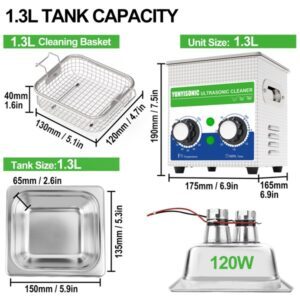 1.3L 120W Mini Ultrasonic Cleaner 1.3L 120W Mini Ultrasonic Cleaner