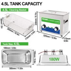 180W 4.5L ultrasonic cleaning machine