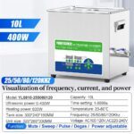 10L 400W Noise Reduction Lab Ultrasonic Cleaner Sweep Quad Frequency 25/50/80/120KHZ Option