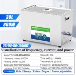 25/50/80/120kHz 30L Multi Mode Ultrasonic Lab Cleaner