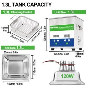 1.3L 120W digital timer heater ultrasonic cleaner