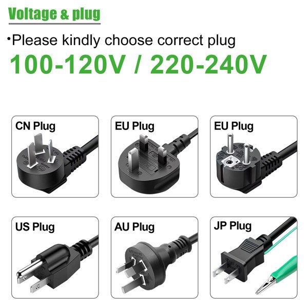 Plugs of ultrasonic cleaning machine 2l