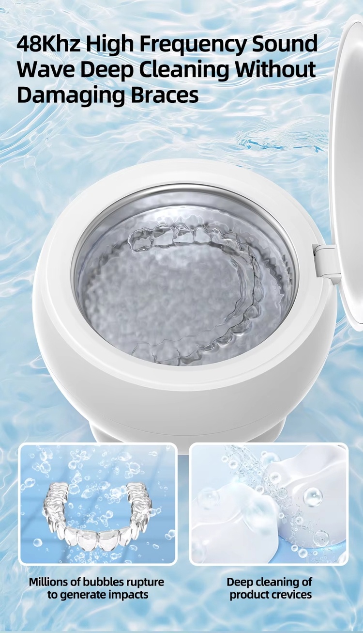 UV & Ultrasonic Dual-Mode Cleaner – Perfect for Dentures, Earrings & Medical Instruments