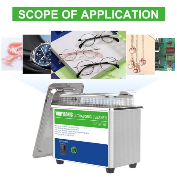 0.8L Ultrasonic Eyeglass Cleaner | Efficient Clean Spectacles, Magnifying Glasses, Optical Lenses, Jewelry, Dentures