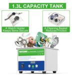 1.3L Eco Digital Spectacle Ultrasonic Cleaner for Jewelry Rings False Teeth Coin Autoparts