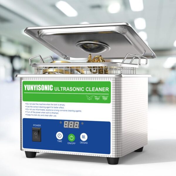 110V 220V Digital Contact Lenses Ultrasonic Cleaner for Brass Wristwatch
