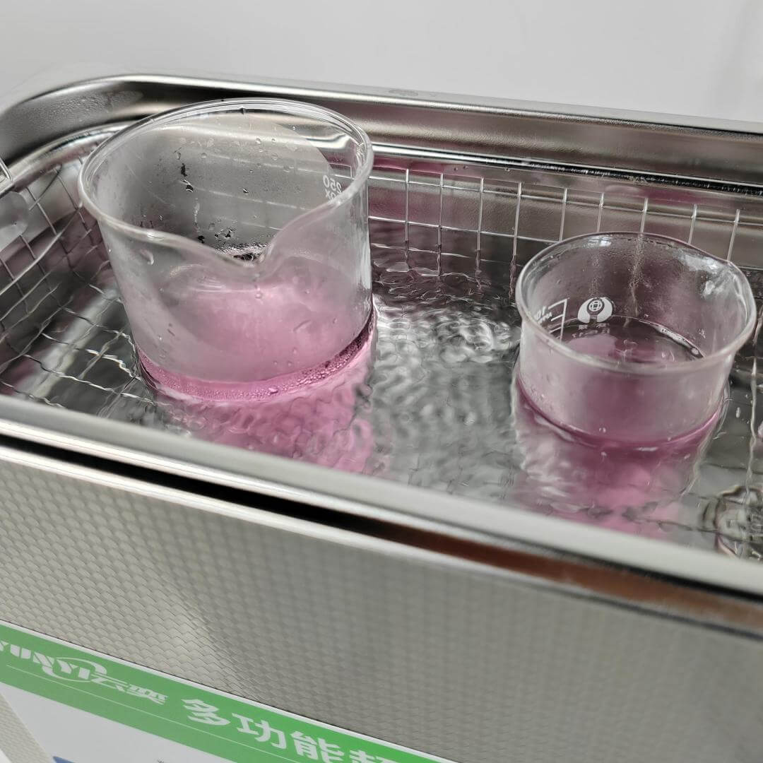 Lab Ultrasonic Cleaner for liquid or particles powder treatment, mixing dispersion dissolving Lab Ultrasonic Cleaner for liquid or particles powder treatment, mixing dispersion dissolving