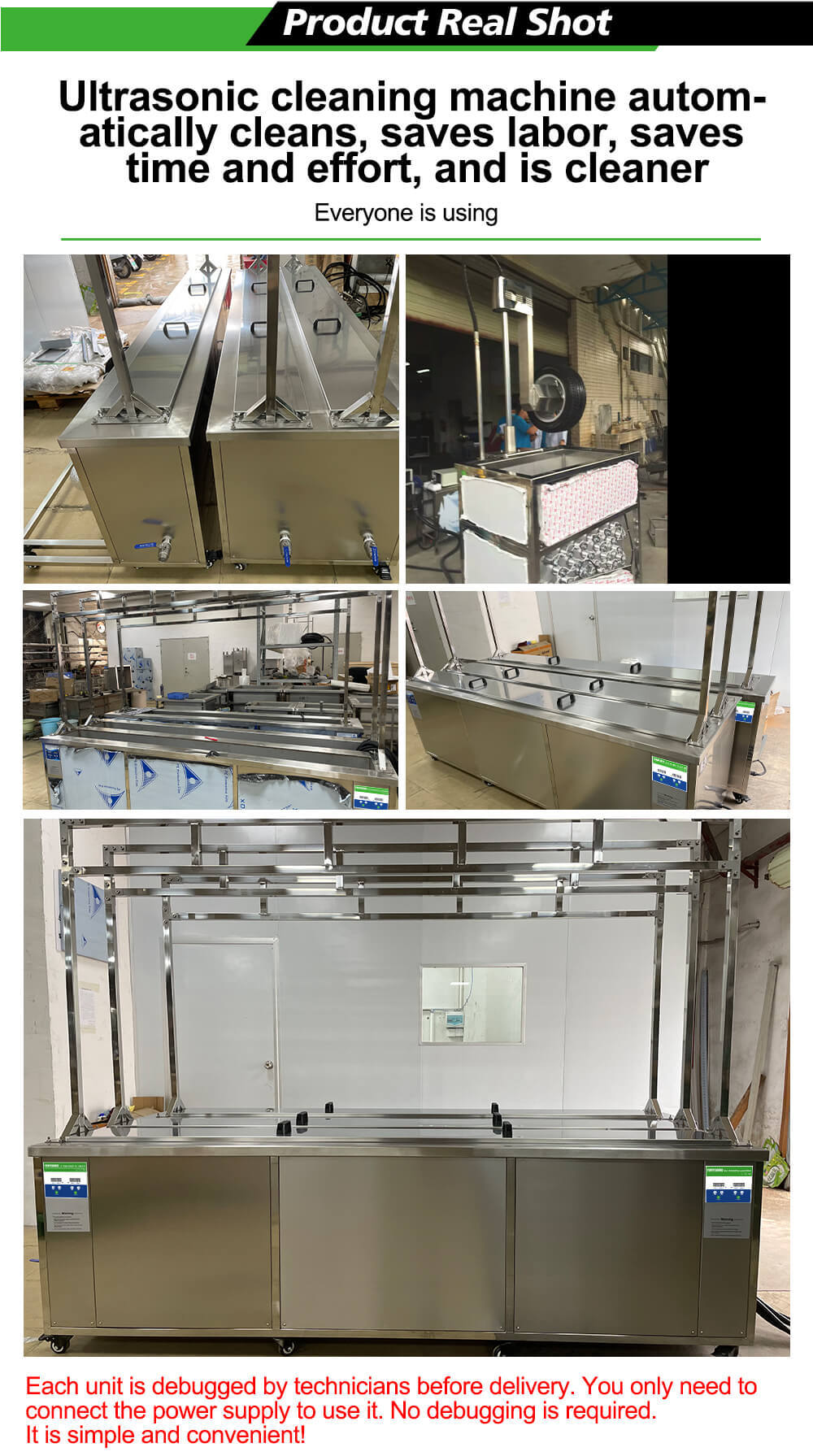 Ultrasonic Blind Cleaning Machine Product Real Shot