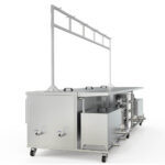 2Meter Long Window Blind Ultrasonic Cleaning Machine with BUild out Generator