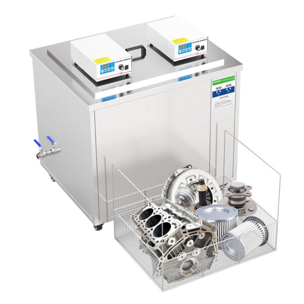 264L 28/40KHZ Industry Ultrasonic Cleaner for Precision Lab Instruments, Metal Parts & Mold Cleaning with External Generator