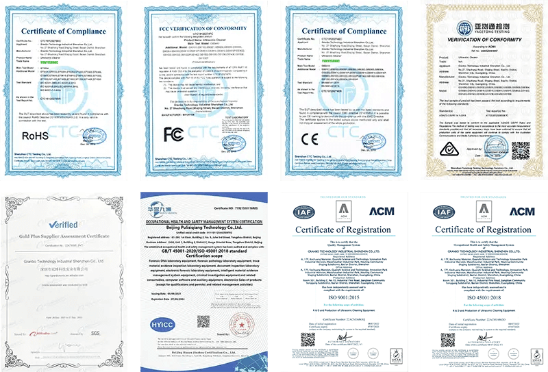 Yunyisonic Certificates Yunyisonic Certificates